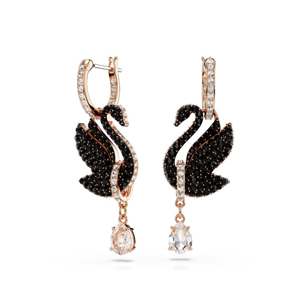 Σκουλαρίκια-σταγόνα Swarovski Swan - Image 2