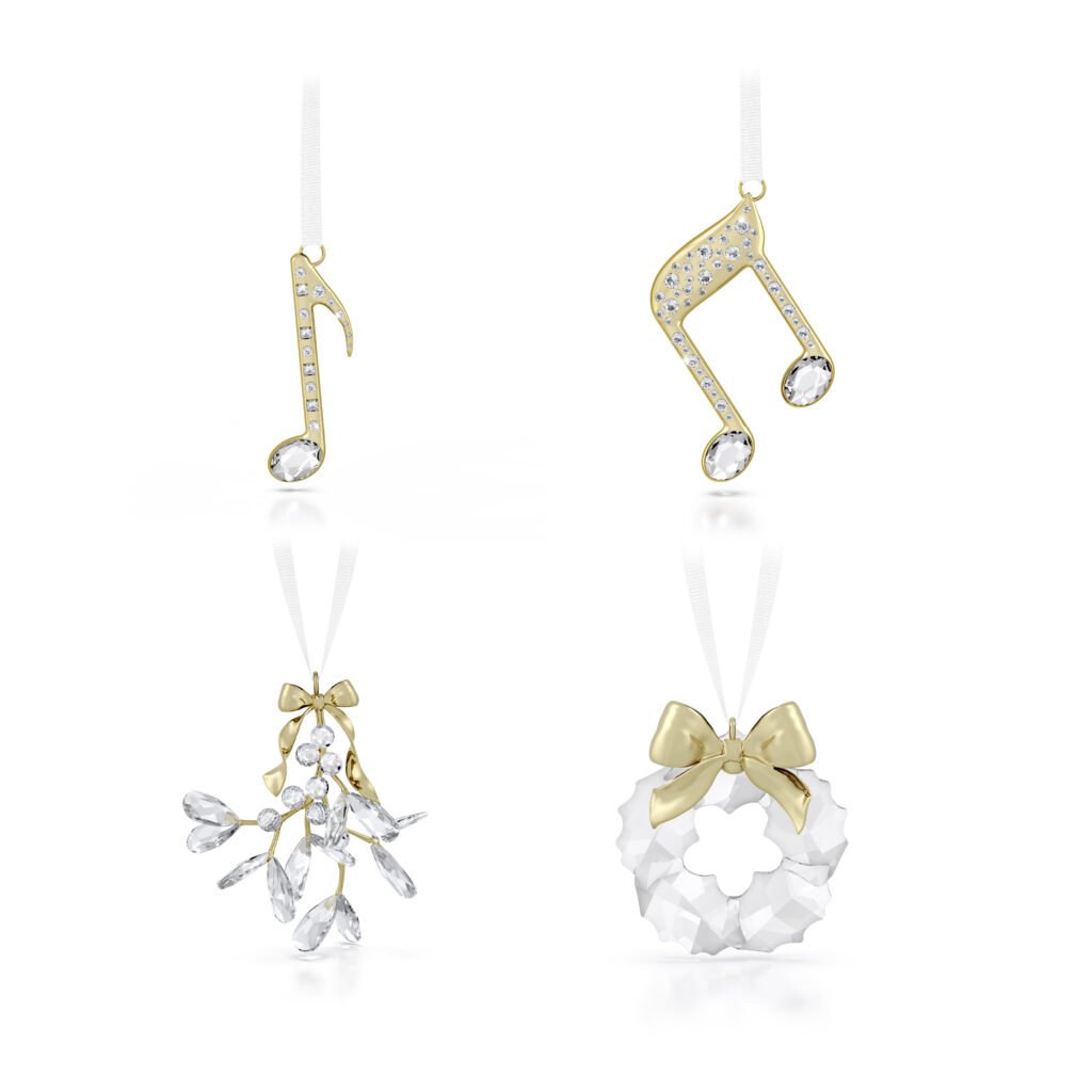 Holiday Magic Στολίδι Διπλή Νότα Μουσικής Swarovski - Image 2