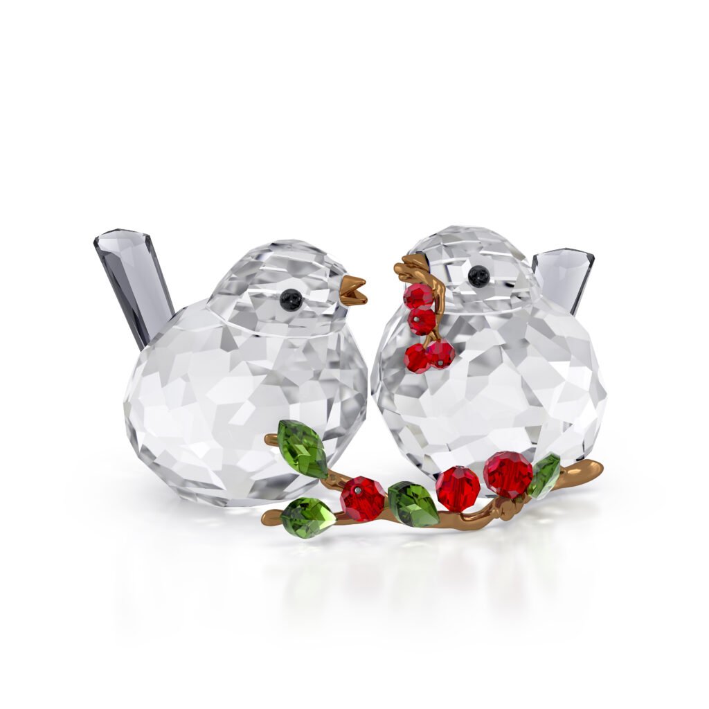 Idyllia Ζευγάρι Πουλιών και Μούρα swarovski