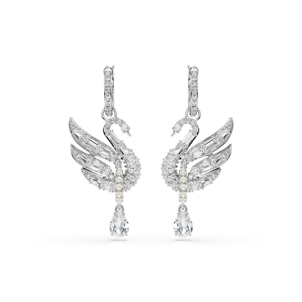 βάσεις για τρυπητά σκουλαρίκια Swan Swarovski