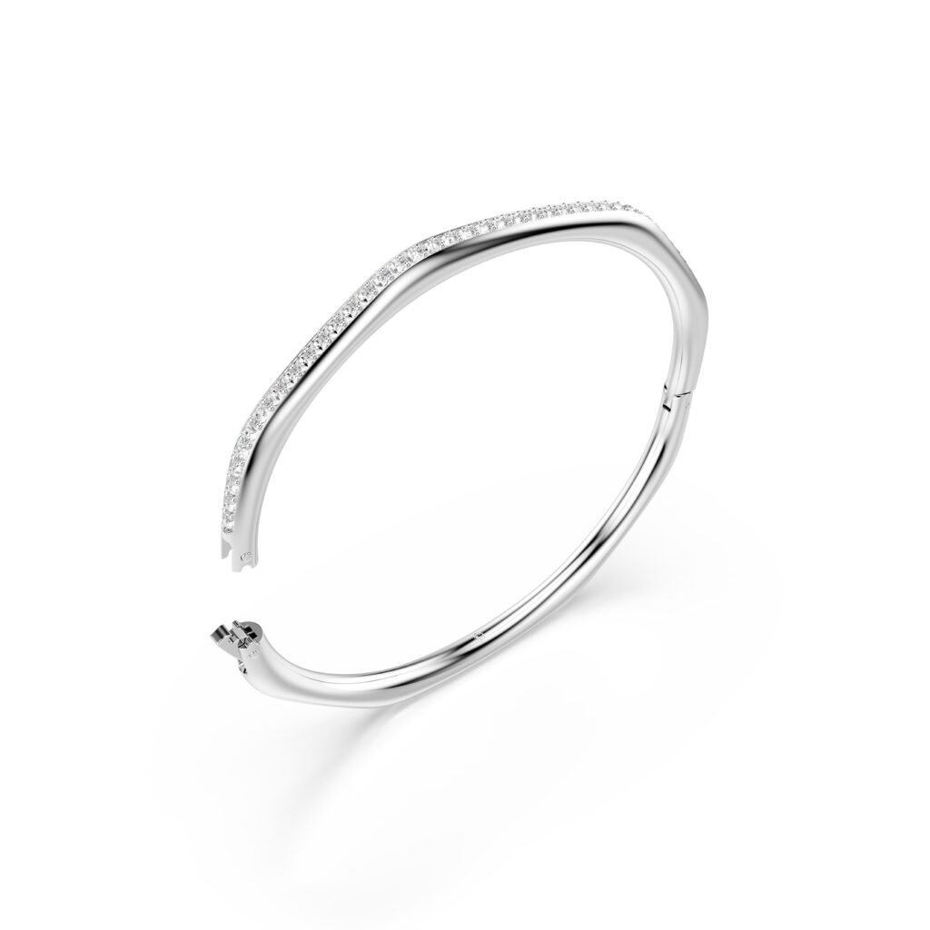 Άκαμπτο βραχιόλι Dextera μέγεθος large  κωδικός 5725223 swarovski - Image 3