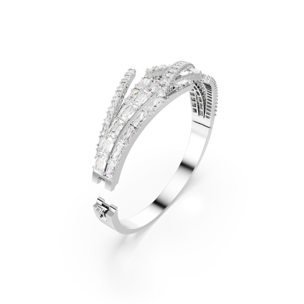 Άκαμπτο βραχιόλι Matrix μέγεθος medium κωδικός 5726294  Swarovski - Image 3