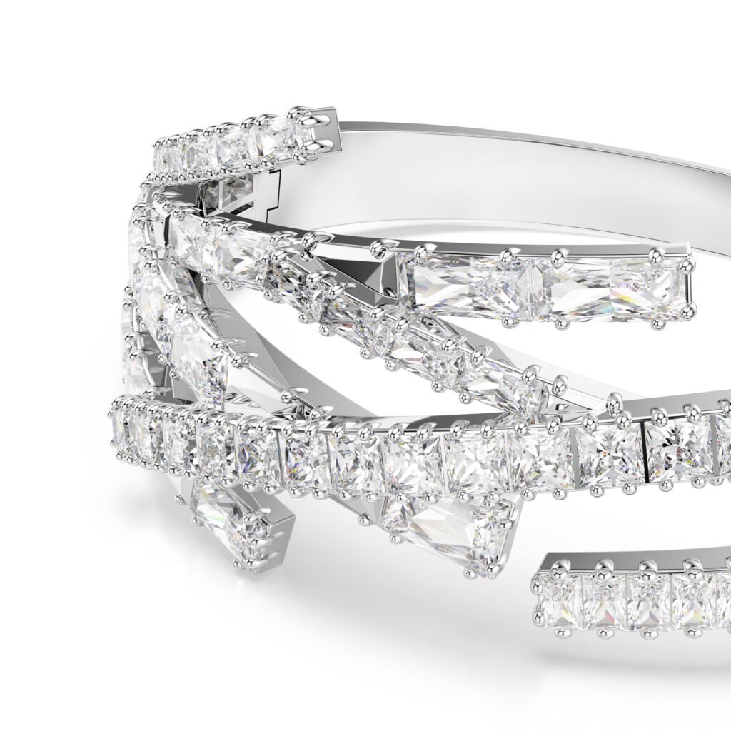 Άκαμπτο βραχιόλι Matrix μέγεθος medium κωδικός 5726294  Swarovski - Image 4