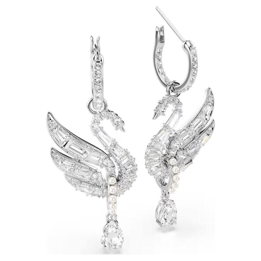 βάσεις για τρυπητά σκουλαρίκια Swan Swarovski - Image 2