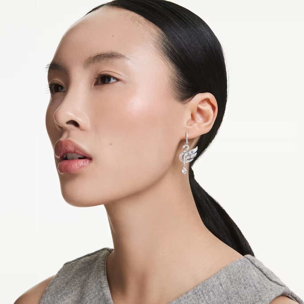 βάσεις για τρυπητά σκουλαρίκια Swan Swarovski - Image 4
