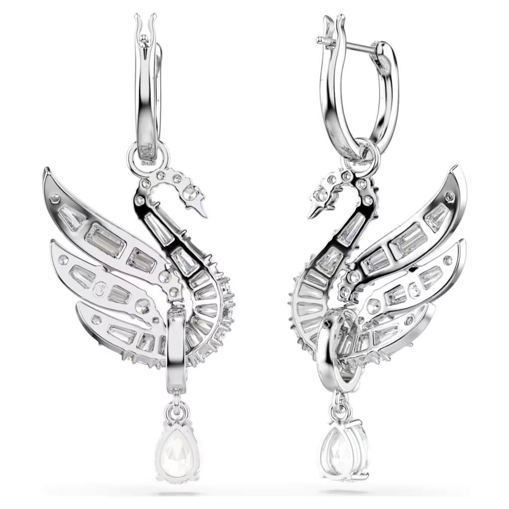 βάσεις για τρυπητά σκουλαρίκια Swan Swarovski - Image 3