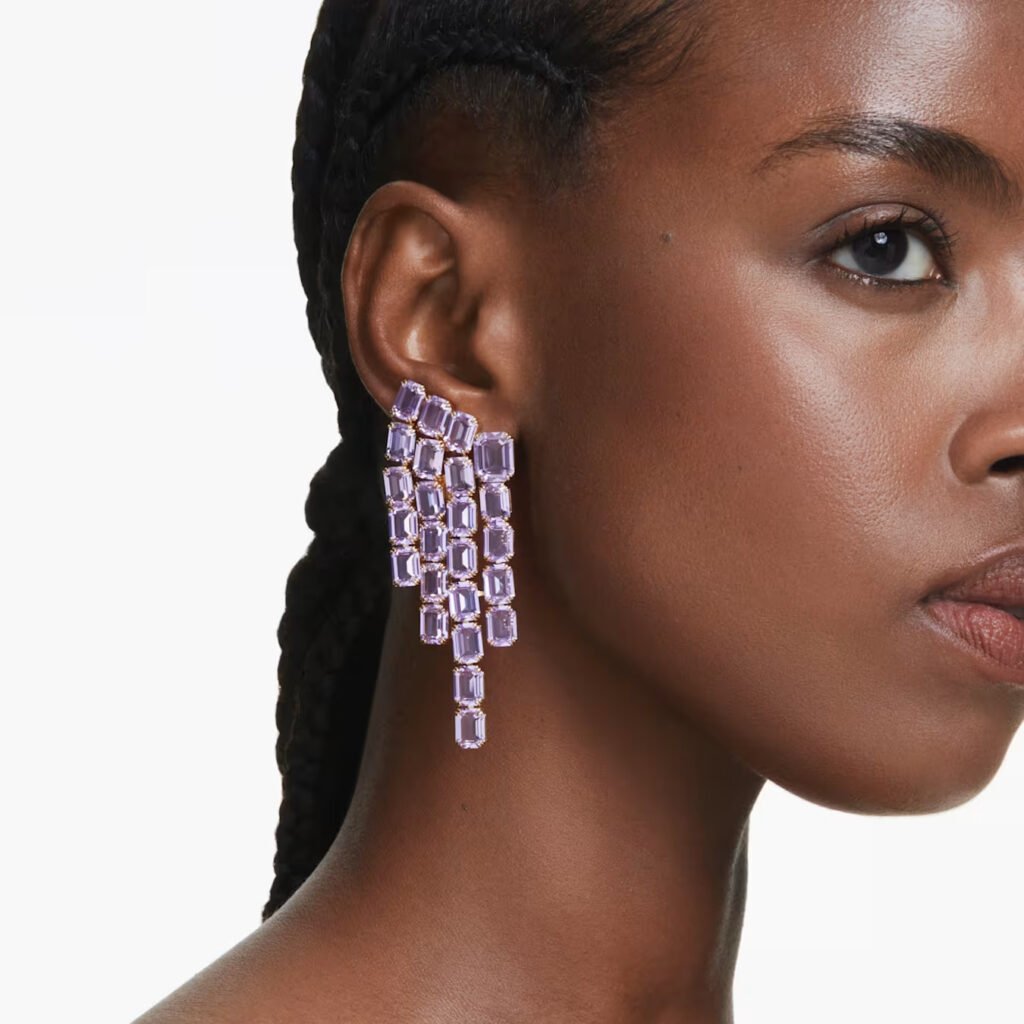 Σκουλαρίκια με κλιπ Millenia Swarovski - Image 4