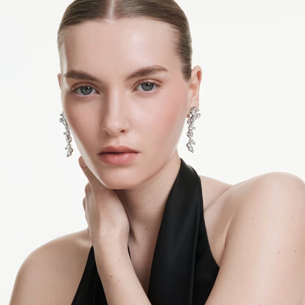 Σκουλαρίκια-σταγόνα Constella Swarovski - Image 4