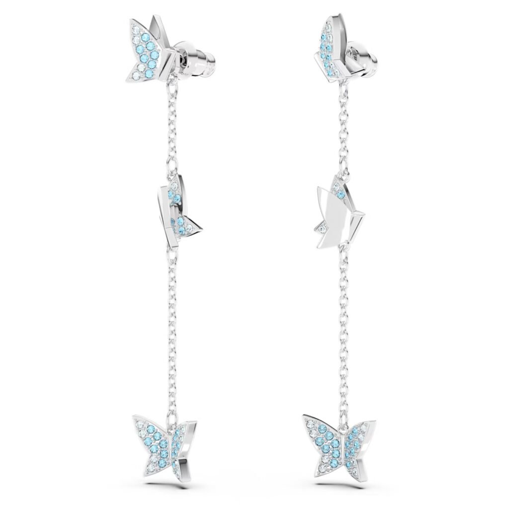 Σκουλαρίκια-σταγόνα Idyllia Lilia Swarovski - Image 2