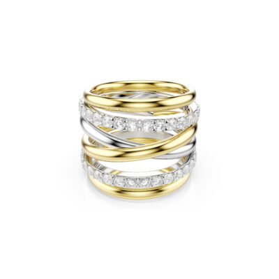 Δαχτυλίδι κοκτέιλ Hyperbola Swarovski