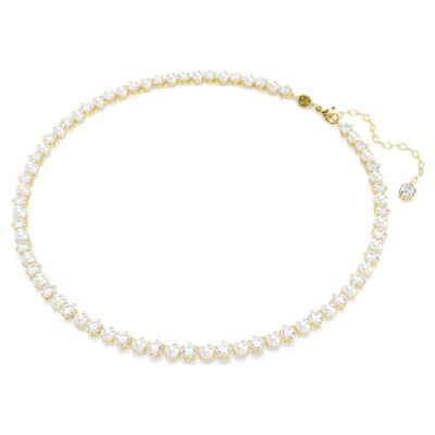 Κολιέ Tennis Matrix Crystal pearl Swarovski