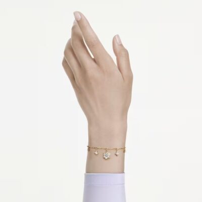 Βραχιόλι Magic Μείξη κοπών, Χιονονιφάδα, Λευκό, Swarovski