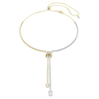 Κολιέ σε σχήμα Υ Hyperbola Στρογγυλή κοπή, Swarovski