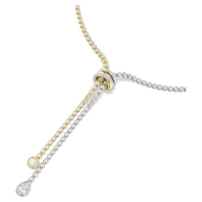 Κολιέ σε σχήμα Υ Hyperbola Στρογγυλή κοπή, Swarovski
