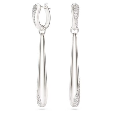 Σκουλαρίκια drop με κρίκους Classica Swarovski